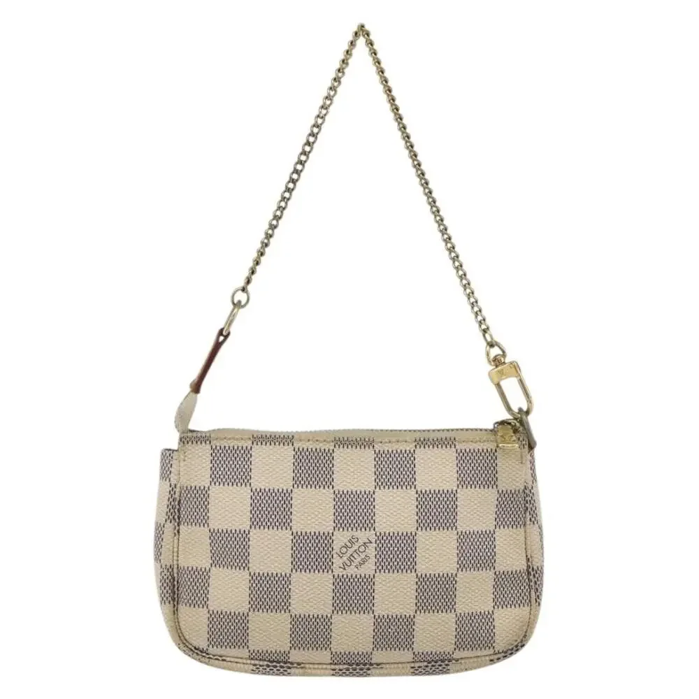 Louis Vuitton Damier Azur Mini Pochette Accessoires Pouch White